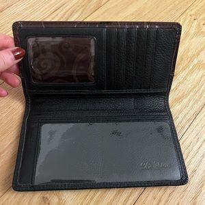 Brighton leather credit card/check case